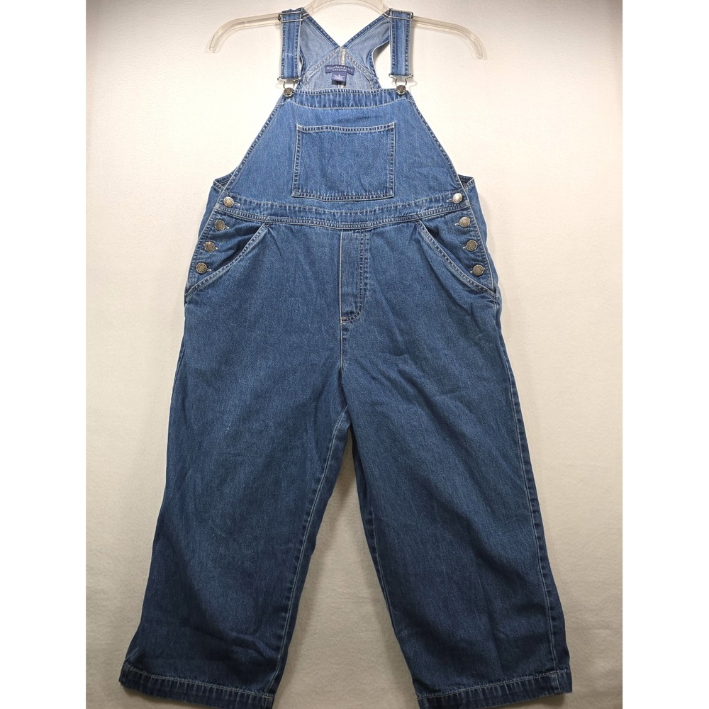 Mountain Lake Casuals Blue Denim Bib Overalls Womens Small 100% Cotton Wash